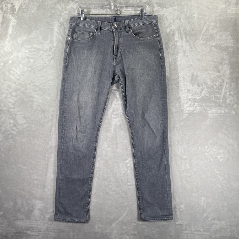 Johnnie-O Jeans men's 32x29 Vinny Stretch 5-Pocket Gray Denim Slim Straight Fit